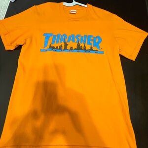 Supreme Orange Cotton T-Shirt